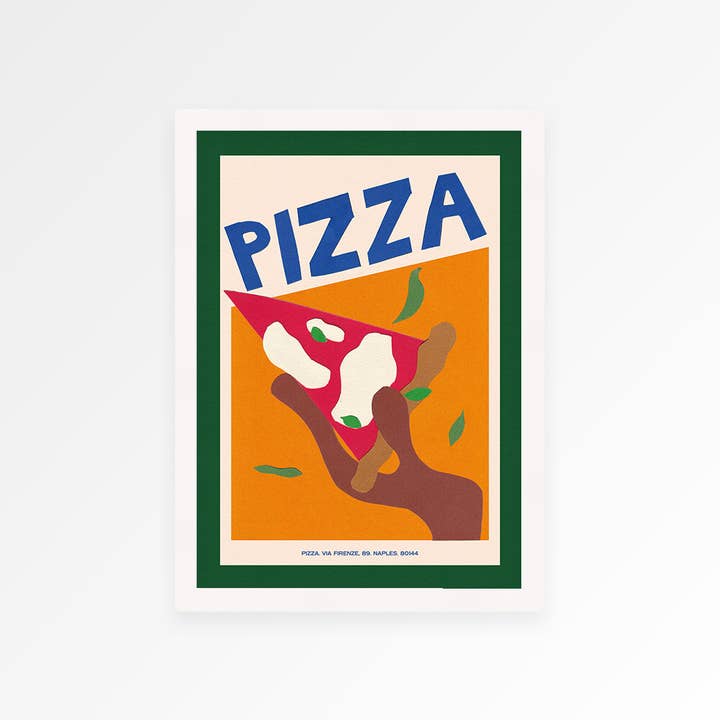 Proper Good - Wholesale Art Print - Pizza Hand Collaged Print3