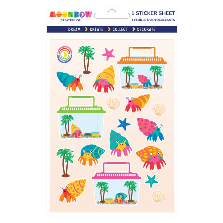 Eremiter hemma glansig klistermärkesark för wholesale av Moonbow Creative Co.