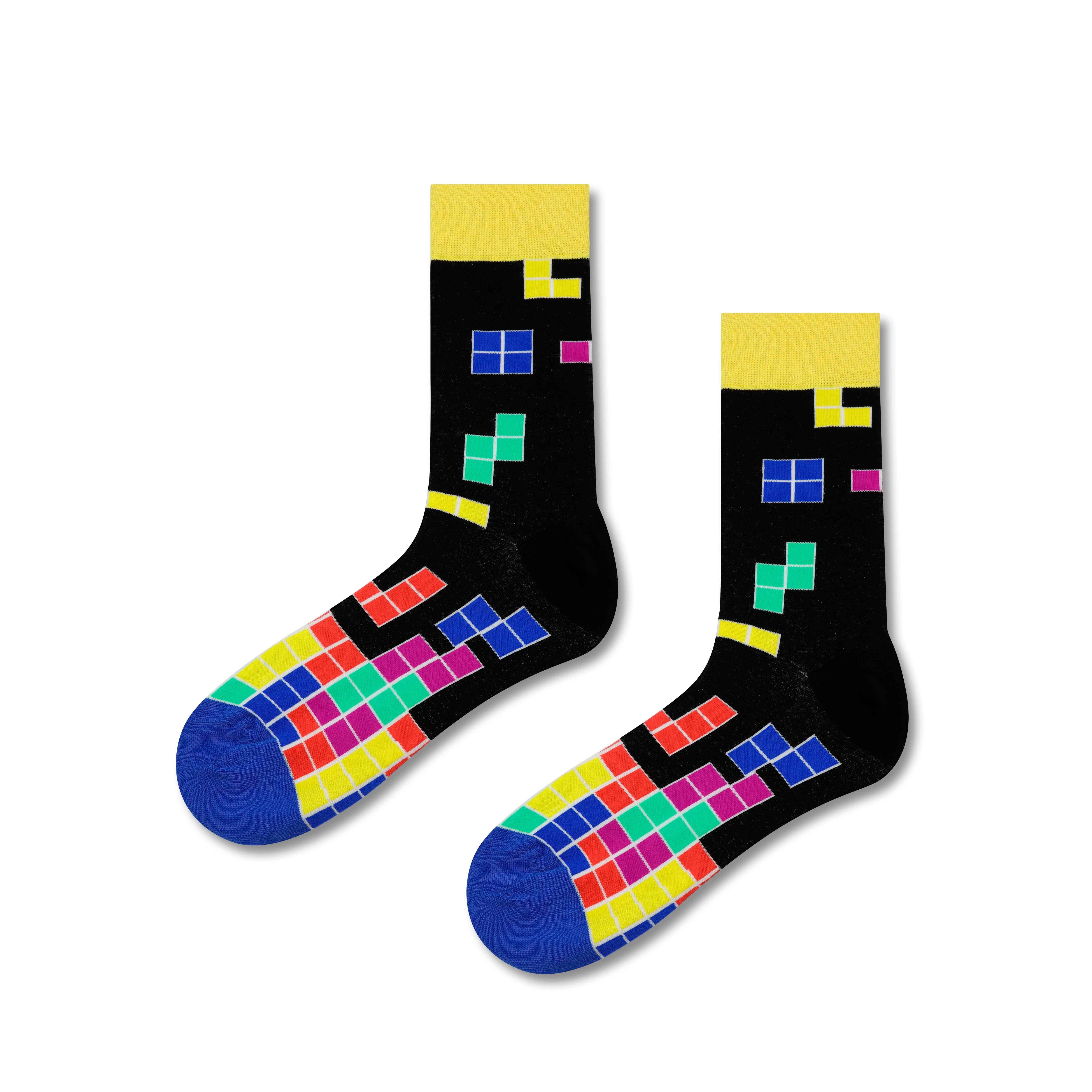 Marc JoJo - Wholesale Socks - Unisex - 🧦🕹️ Retro Tetris Socks 🎮✨0