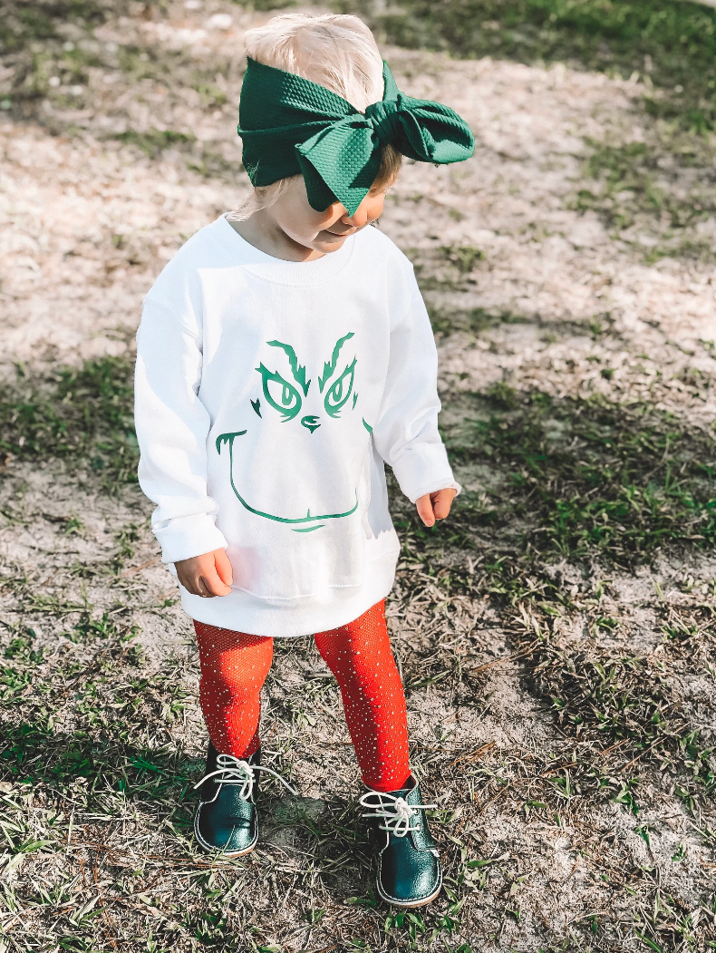 Front Porch Boutique - Wholesale Sweatshirt - Kids - Kids Grinch Sweatshirt0