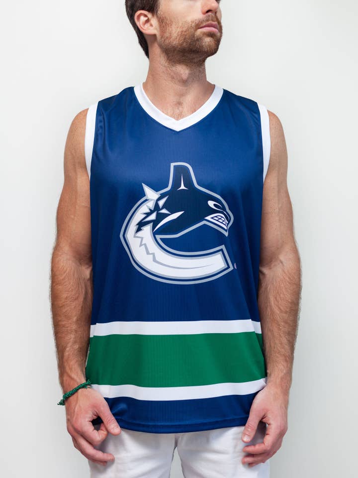 Vancouver Canucks Hockey Tank for wholesale by Bench Clearers