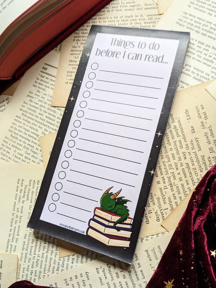 Blaze- Things to do before I can read Notepad for wholesale by Joyella Design
