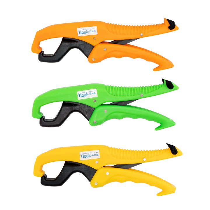 HOOK-EZE - Wholesale Sporting Accessories - Hook-Eze Floating Fishing Lip Gripper - Orange/Green/Yellow