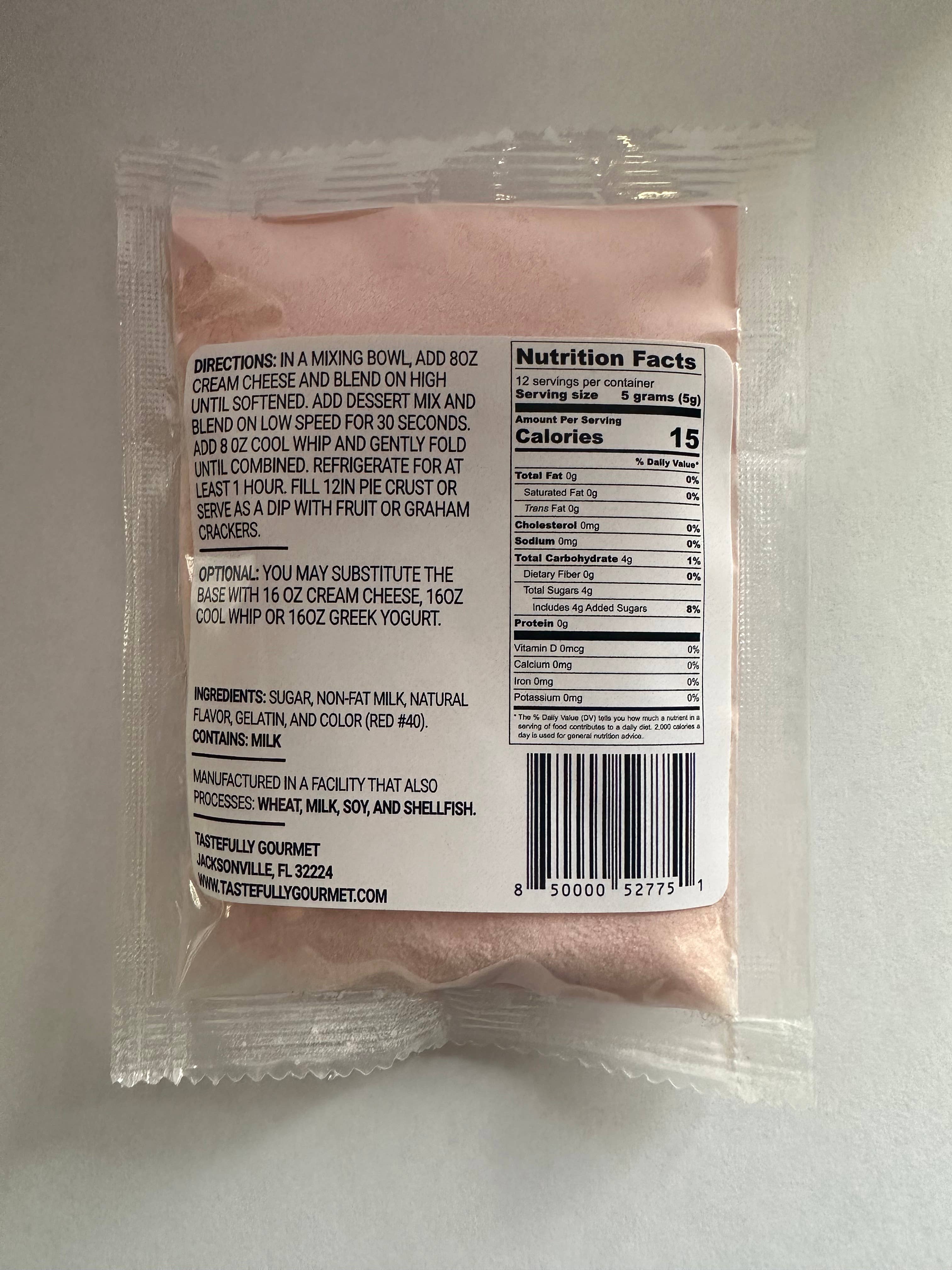 Tastefully Gourmet - Wholesale Cake Mix - Candy Cane No bake Cheesecake1