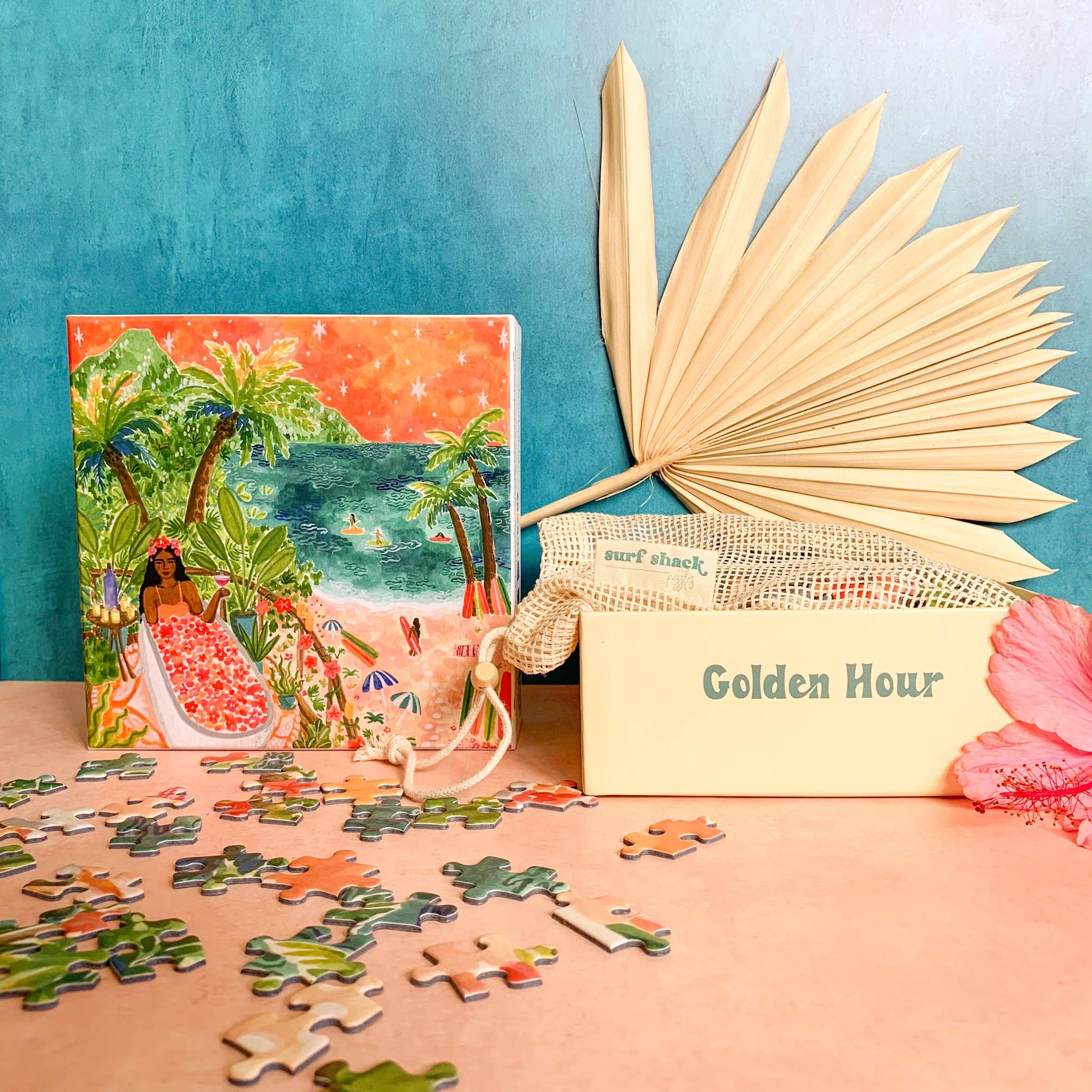 Surf Shack Puzzles - Wholesale Puzzle - Adult - Bliss Bath - 500 piece puzzle1