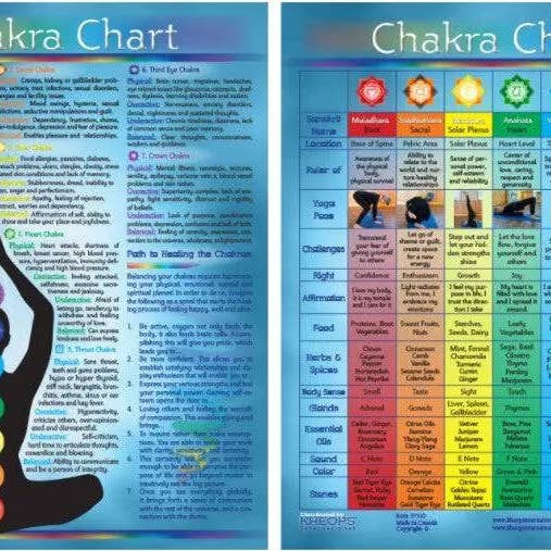 Beschreibende Diagramme -7 Chakren für den Großhandel von Arômes & Évasions