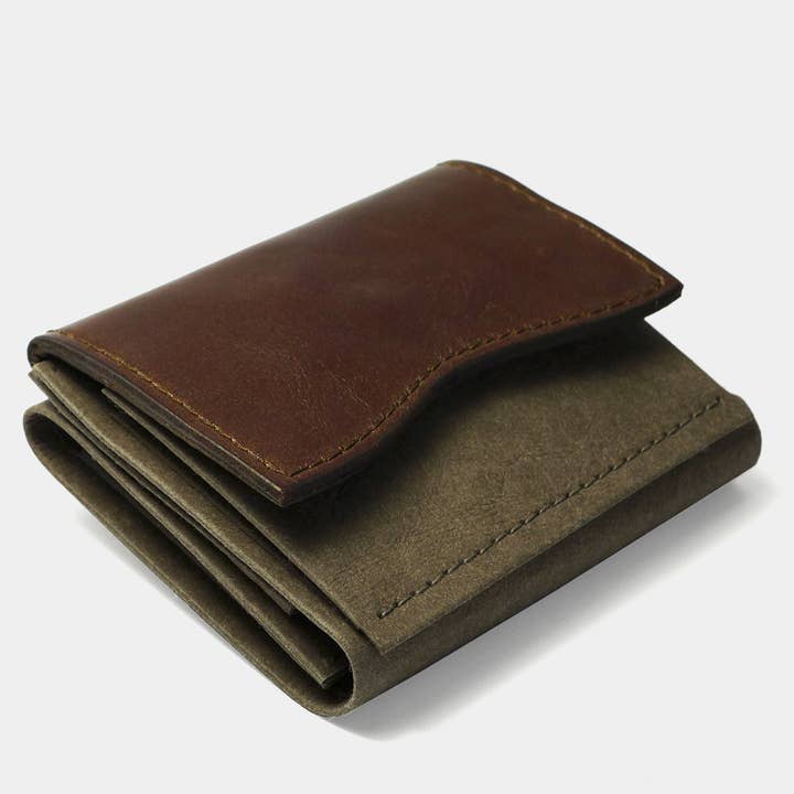 “Minimal Wallet Brown Fusion 2" Paper & Leather Wallet for wholesale by STARBEIT