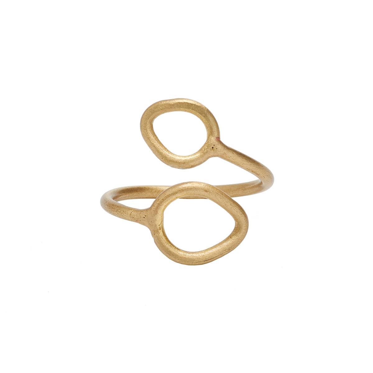 WorldFinds - Wholesale Band/Stacked Ring - Layered Leaf Ring - Gold2