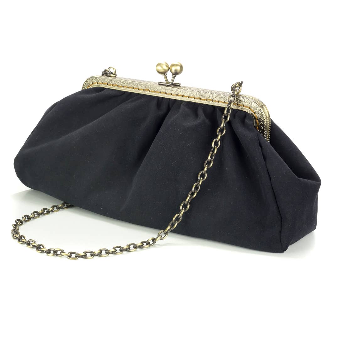 Nero Elegance Clutch EC3_SS25 - Borsa serale elegante in vendita all'ingrosso su Faire3