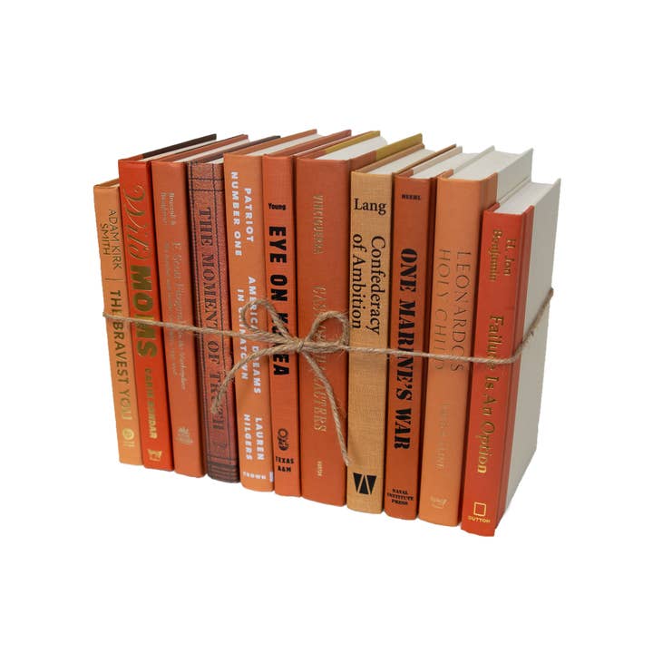 Decorative Orange Book Bundle - Canyon for wholesale by Booth & Williams