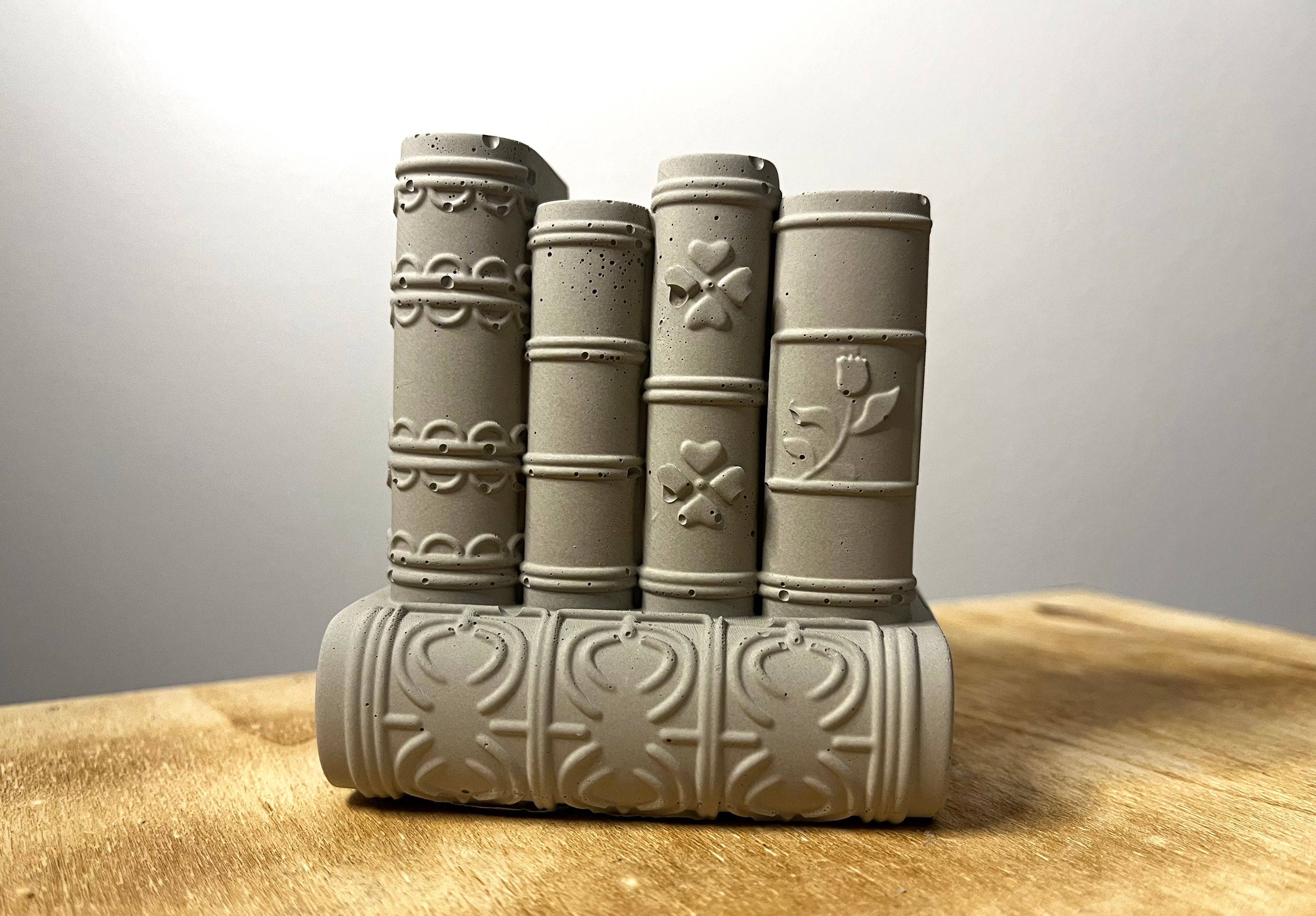 The Market Made - Wholesale DIY Craft Kit - Paint Your Own Concrete Book Decor Kit | Paint Your Own Activity Set | Paint Your Own Handmade Concrete Gift Set