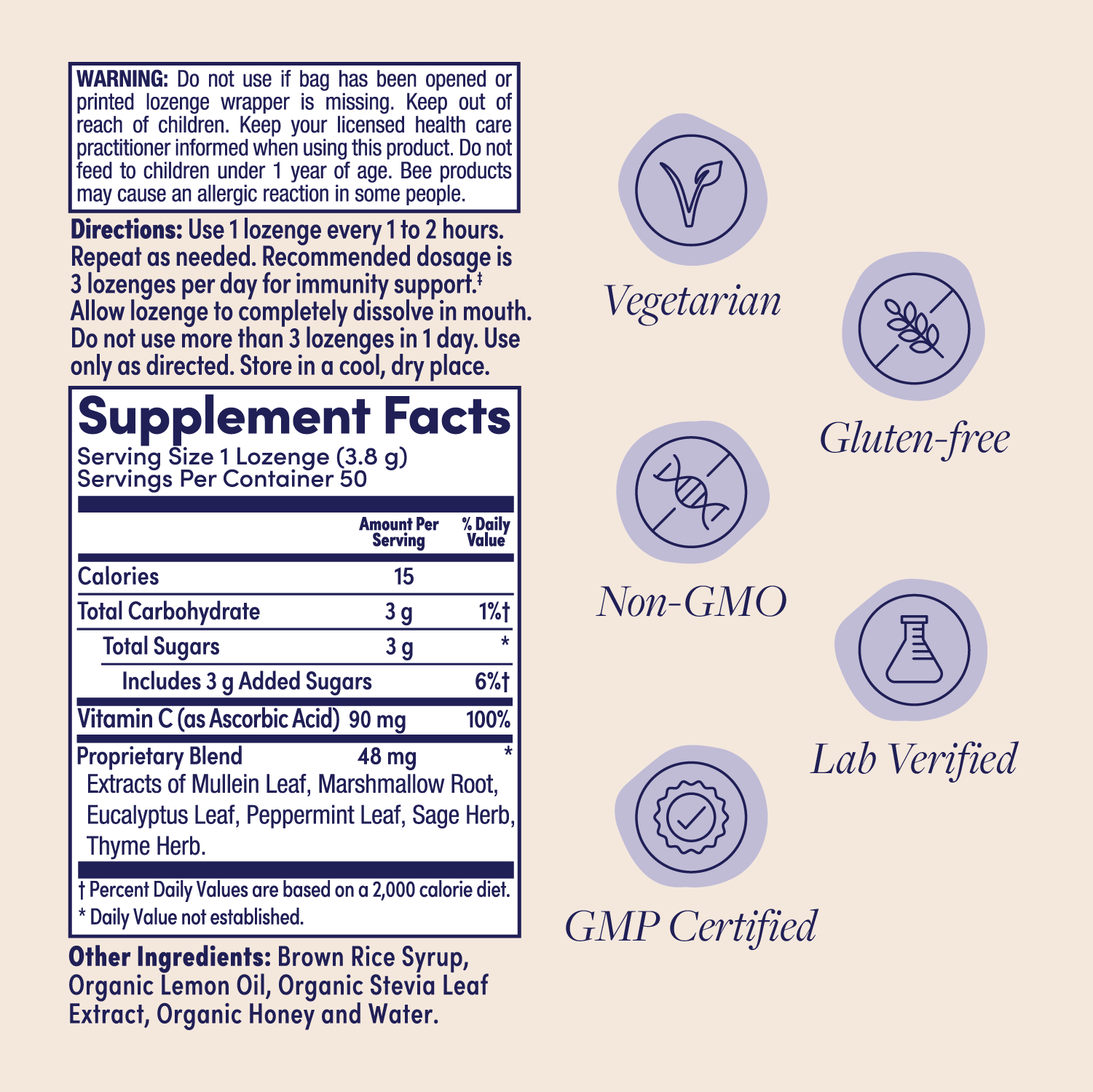 Zand - Wholesale Lozenges/Cough Drops - Lemon Honey Lozenges3