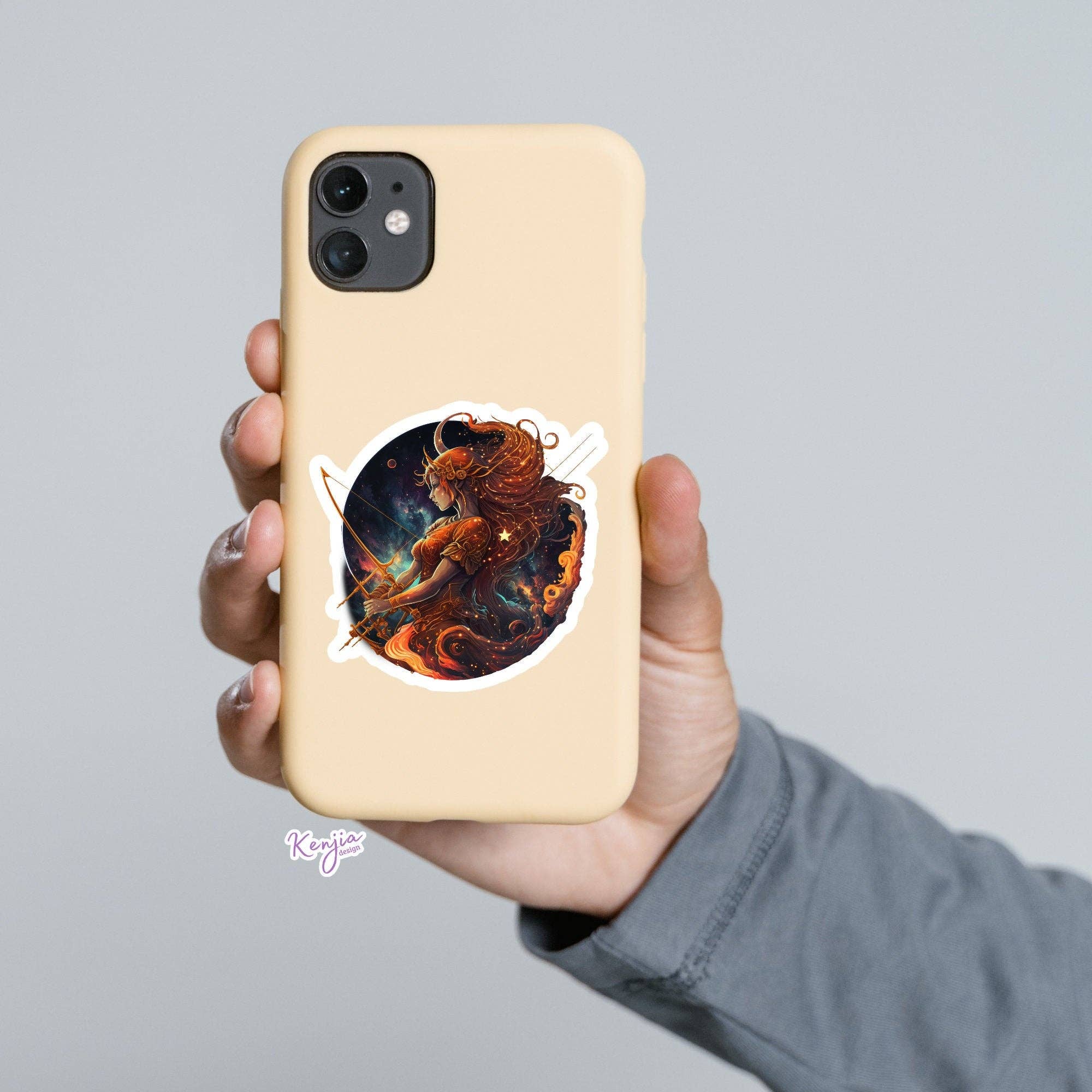 Kenjia Design - Wholesale Sticker - Astrology Zodiac Sagittarius Sign Sticker, Waterproof and Di2