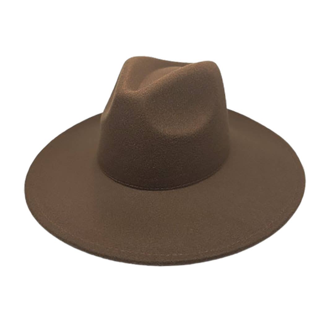 AdornWise - Wholesale Fedora - Women's - Vegan Felt Wide Brim Rancher  Hat9