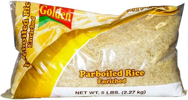 Hudson Meat Company - Wholesale Rice - RICE PARBOILED LONG GRAIN BAG 5#     -     GOLDEN0