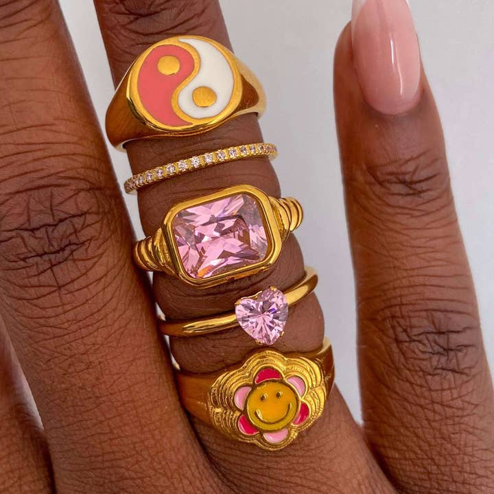 Happy Days Ring for wholesale by Milli London