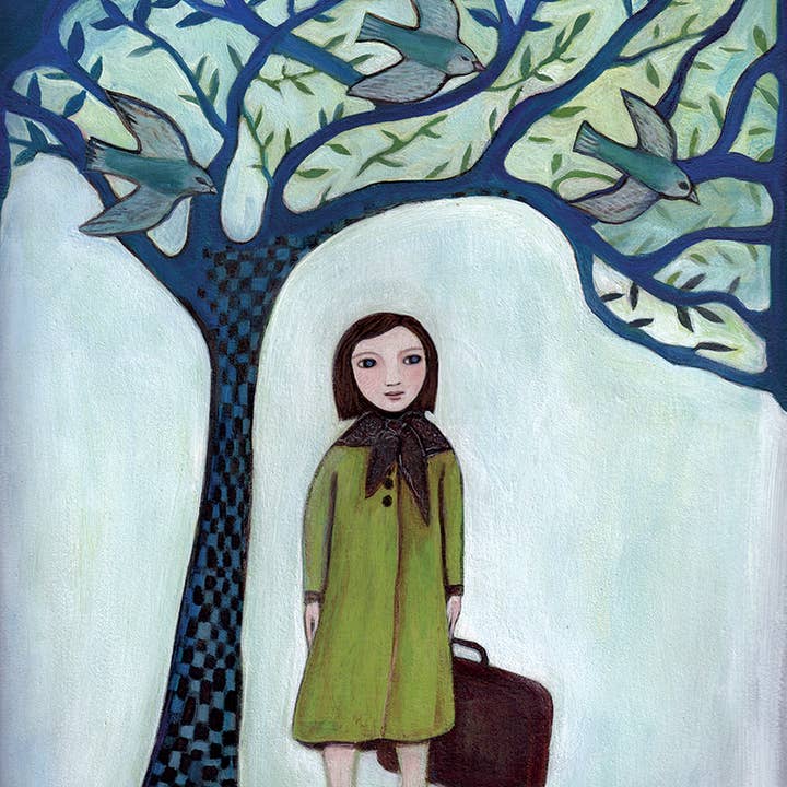 Greeting Card, Journey, Travel, New Beginnings, The Traveler for wholesale by ANN WILLEY ARTS