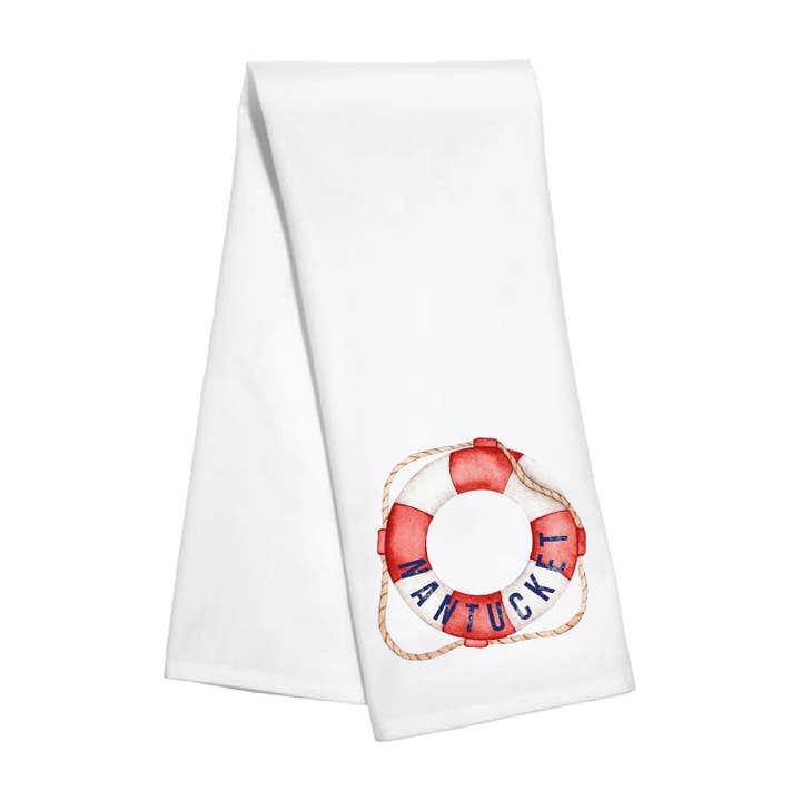 Kitchen Towel - Buoy - Custom Name Available for wholesale by Toss Designs