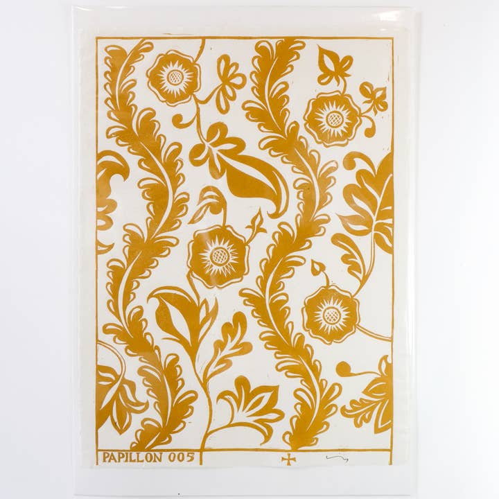 Papillon Press - Wholesale Art Print - Papillon Flora Block Print6