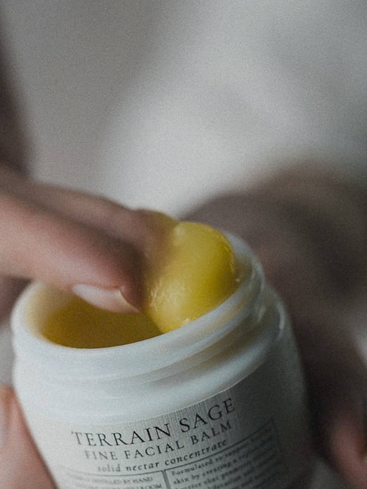 Terrain Sage Solid Nectar Concentrated Facial Balm (30ml) for wholesale by Tidelands House