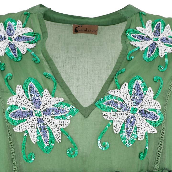 Grøn Kaftan Tracy for engroshandel på Faire3