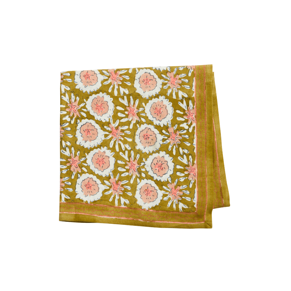 Bonheur du Jour - Wholesale Head Scarf - Women's - Indian Scarf - Margotte Olive2