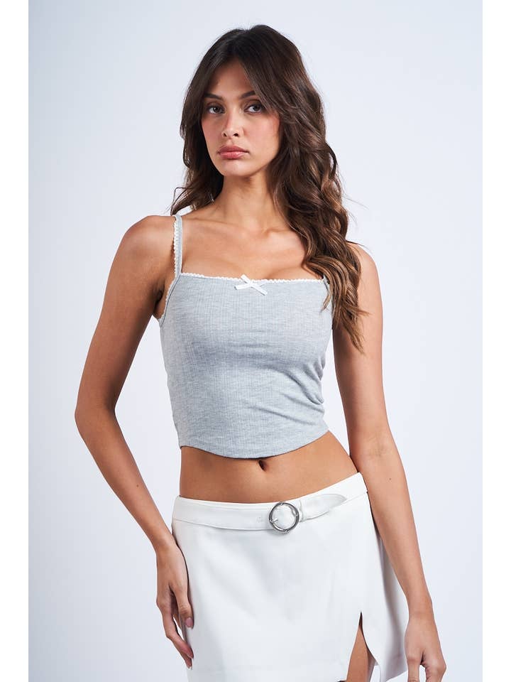 Sky to Moon - Vente Débardeur – femme - DÉBARDEUR COURT AJUSTÉ À RUBAN POINT SANS MANCHES19