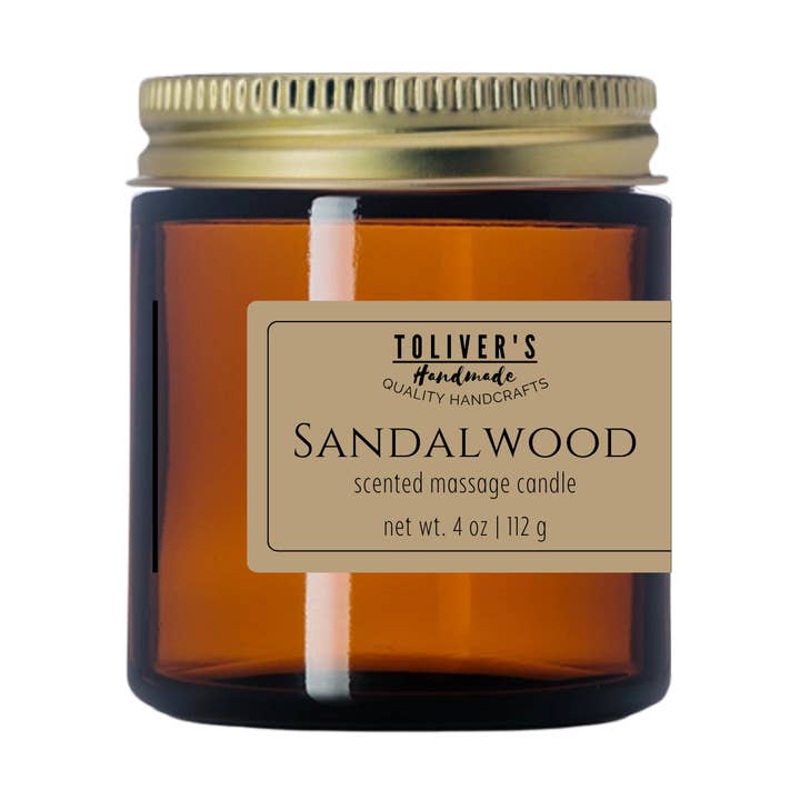 4 oz Scented Massage Candles - Wholesale or White Label for wholesale by Toliver's Handmade