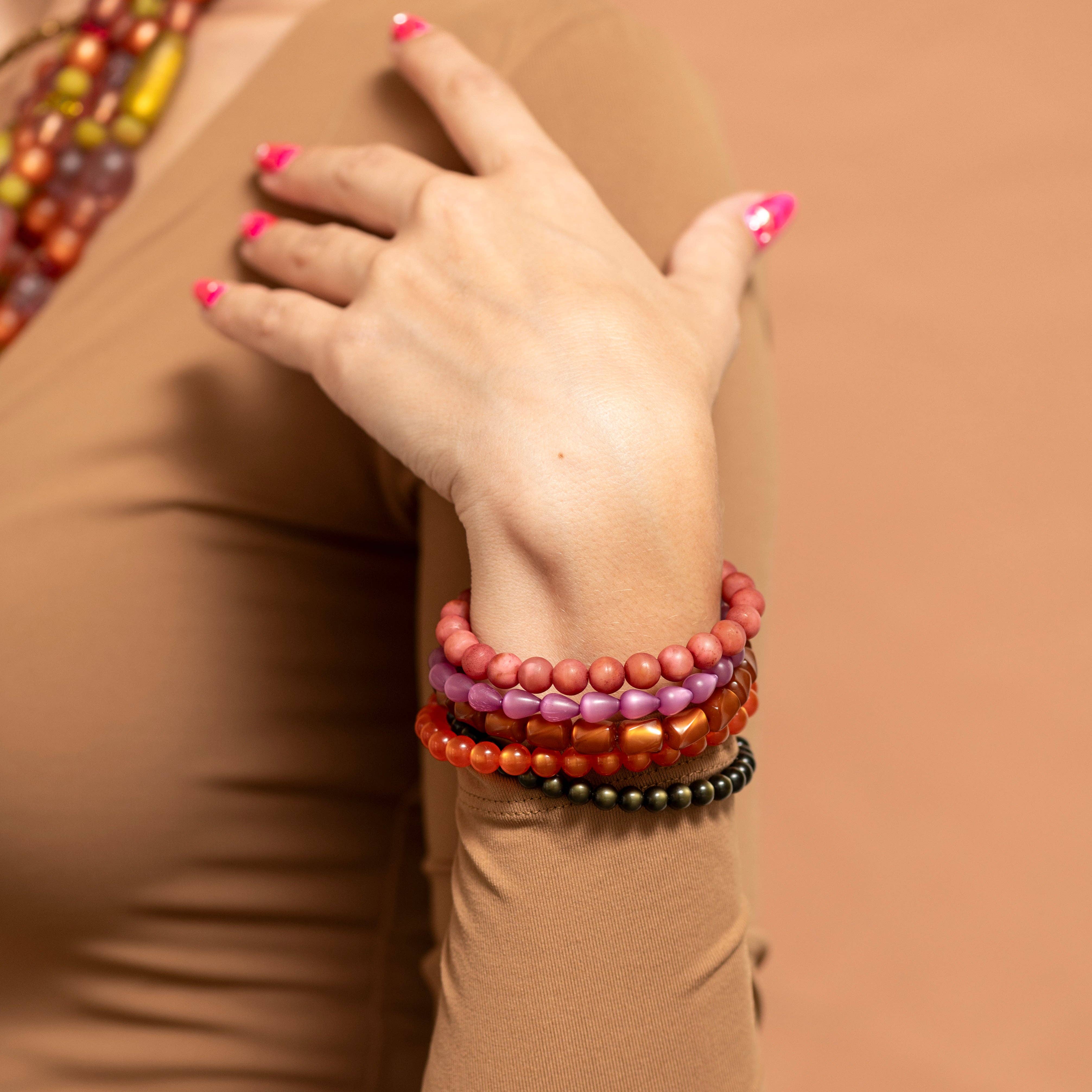 Leetie Lovendale - Wholesale Beaded Bracelet - Harvest Glow: Make Your Own Stack Bracelet Set2