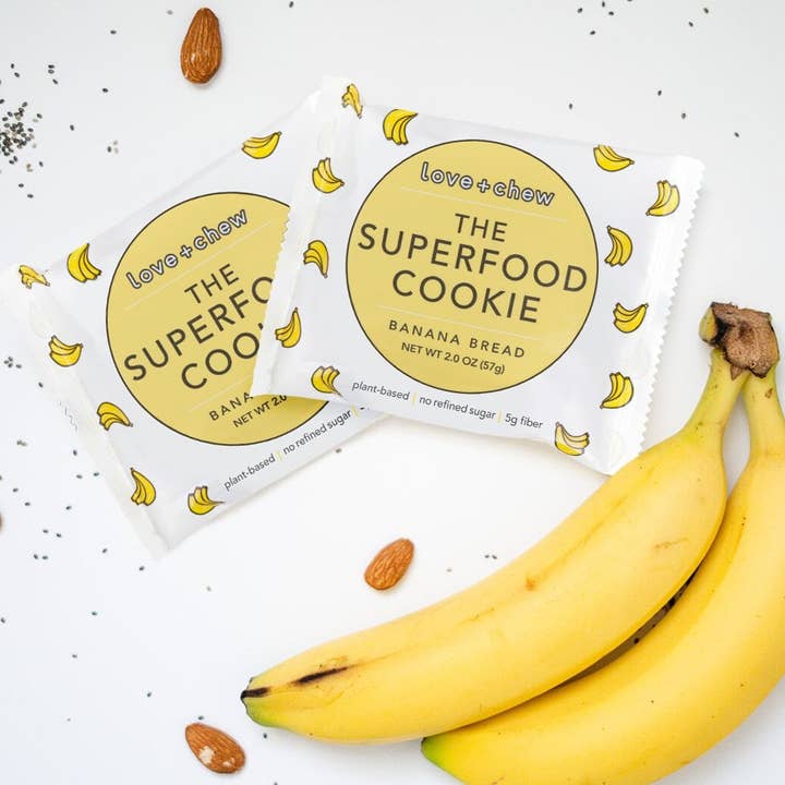 Love + Chew - Wholesale Cookie - BANANA BREAD - 2 OZ - BOX OF 12