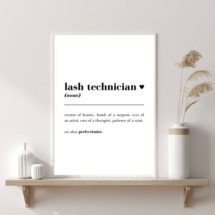 PRINTD image - Wholesale Art Print - Lash Tech Print, Lash Artist Wall Print, Salon Wall Prints