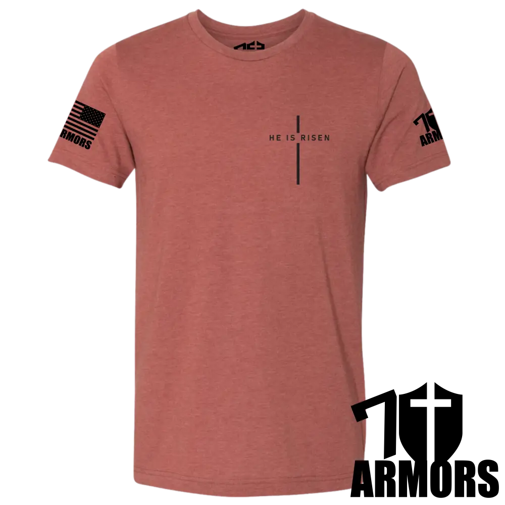 7 ARMORS APPAREL - Wholesale Screen Printed T-Shirt - Men's - HE IS RISEN T-SHIRT2