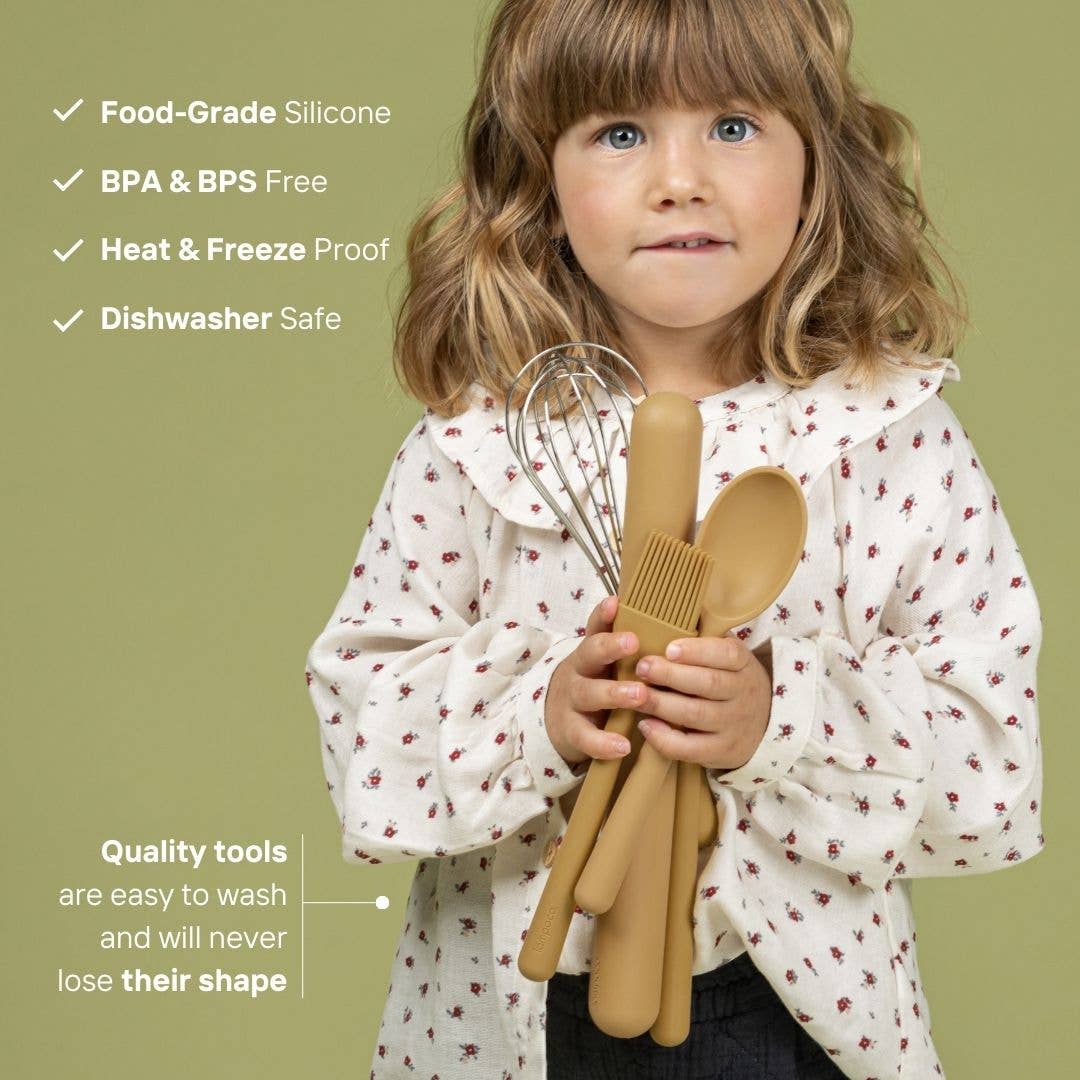 Tämpoco Design - Wholesale Kitchen Utensil Set - Mustard Montessori Baking Set for Kids – Premium Quality Hol5