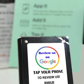 Tap and Share - Wholesale Business card holder - Tap and Share Contactless Sharing Smart NFC 'Review us on Google' Review Card + QR code1