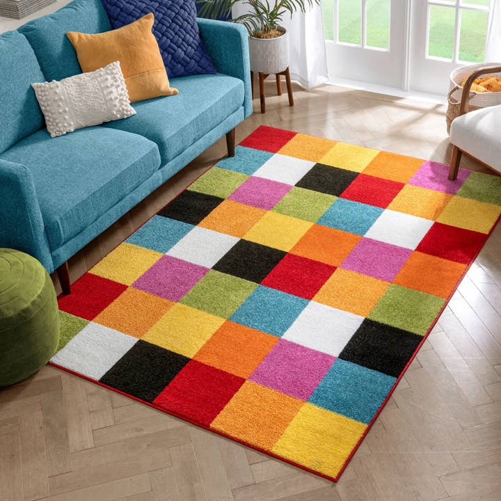 Well Woven - Wholesale Area Rug - Starbright Bright Square Multi Rug4