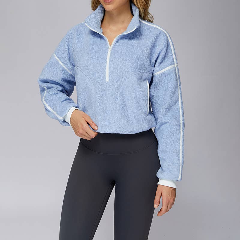 WONDERXFANS - Wholesale Athletic Jacket - Women's - Stand collar windproof sports jacket12