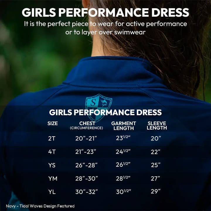 Navy Girl's Performance Dress for wholesale on Faire3