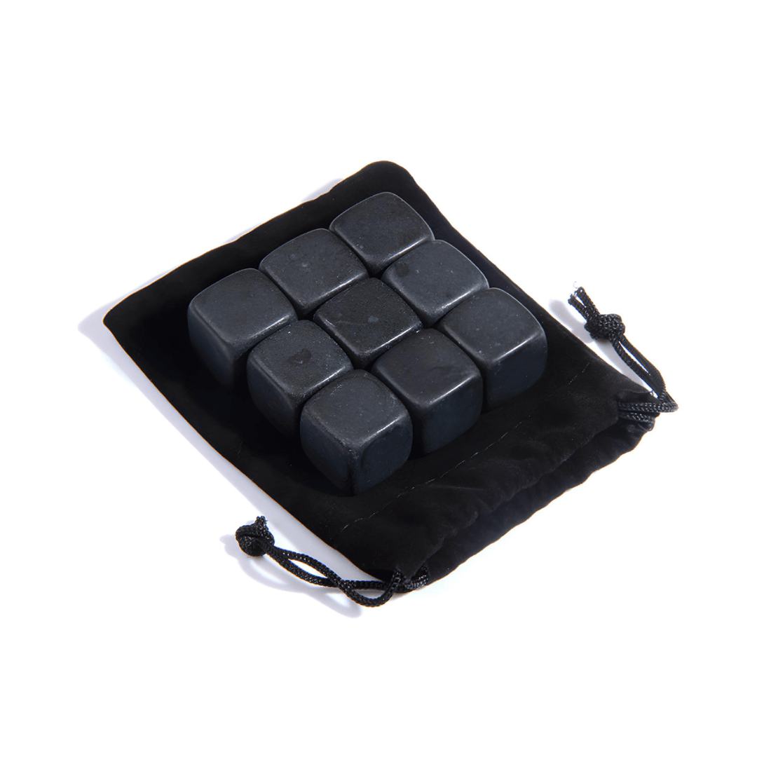 TsukiGlass – wholesale Drink chilling cubes – 9 WHISKY ICE STONES3