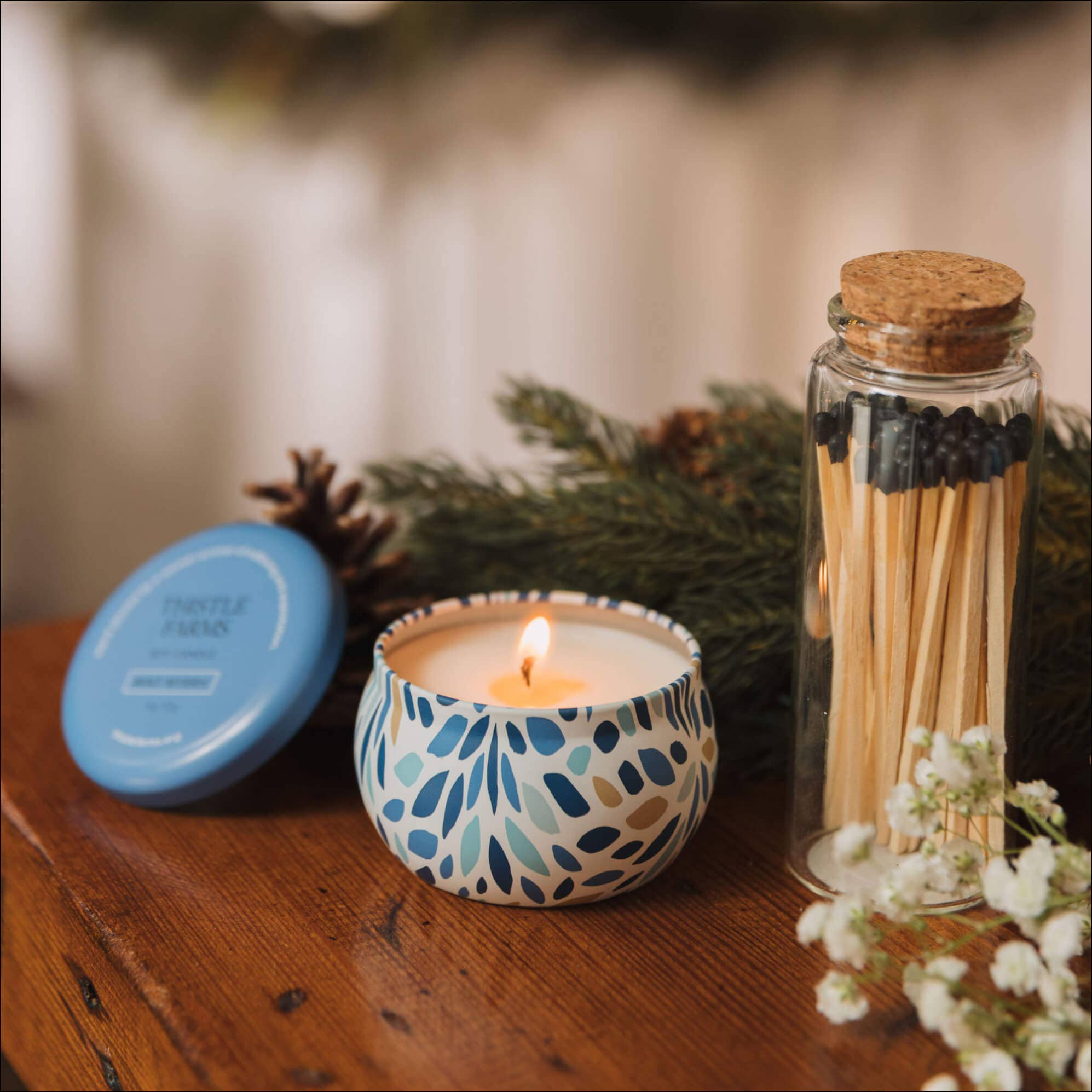 Thistle Farms - Wholesale Jar/Filled Candle - Mint Myrrh Holiday Love Heals Mini Candle2