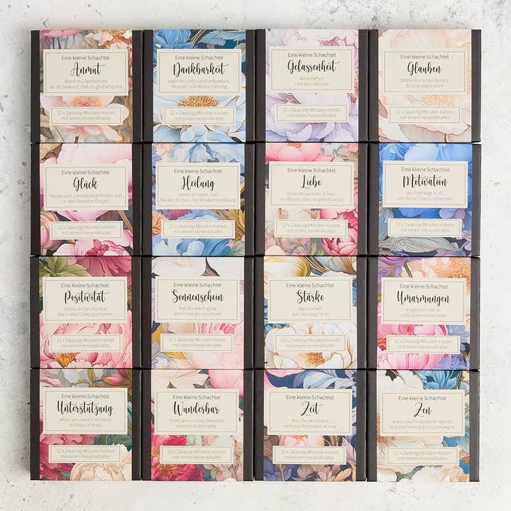 Cotton & Grey - Wholesale Tapered Candle/Candlestick - A little box of Bundle (Floral)2