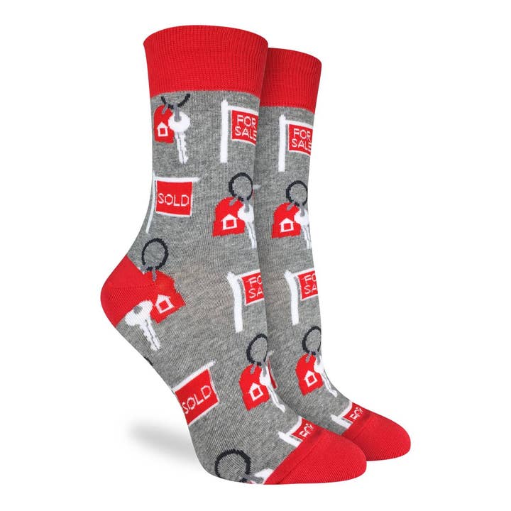 Women's Real Estate Socks for wholesale by Good Luck Sock
