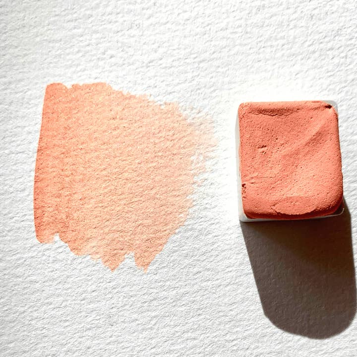 Handmade glitter watercolor - Princess Peach Rose for wholesale by LA NOUVELLE VAGUE COULEURS