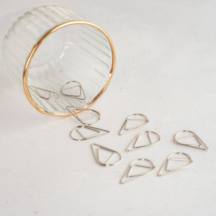 Teardrop Paper Clips in Silver for wholesale by Make Life Easy Planner
