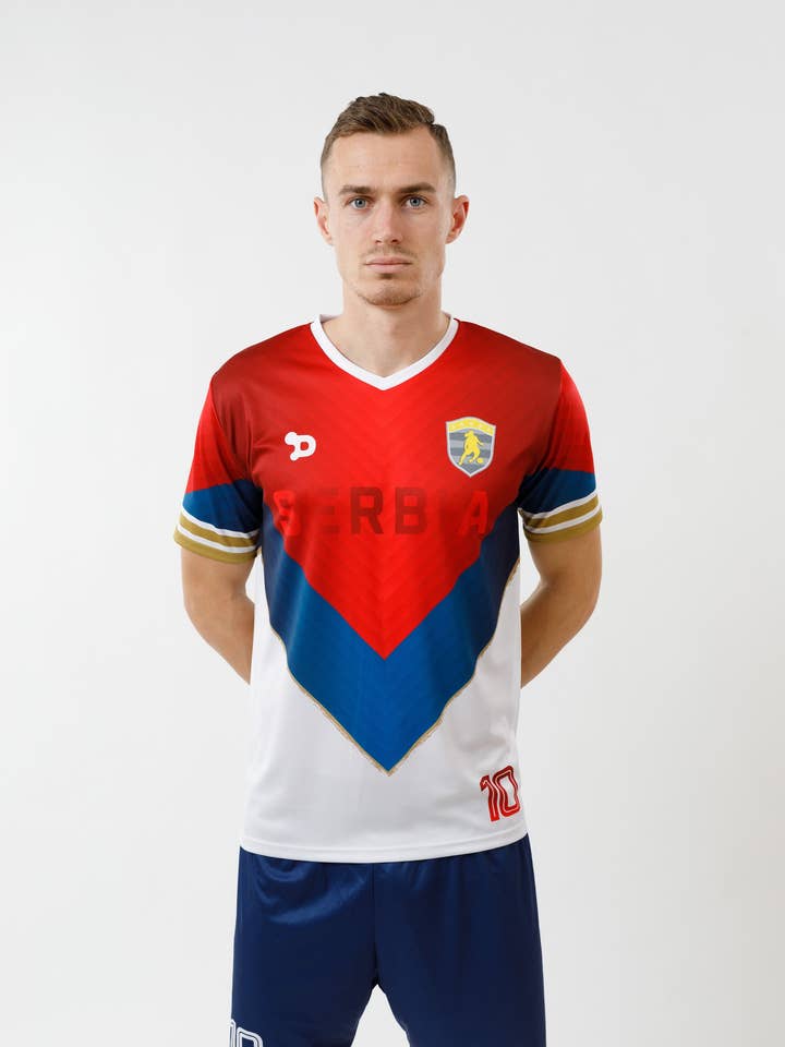 Réplique du maillot et de la camisole Ronaldinho Serbia pour la vente par DRYWORLD