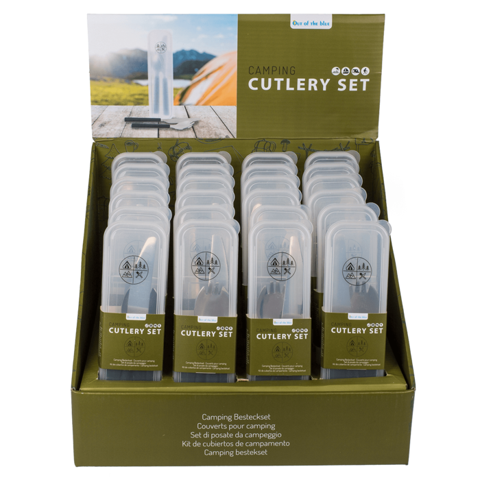 Out of the blue KG - Wholesale Assorted Cutlery Set - Camping Cutlery Set, 4 pcs set,1