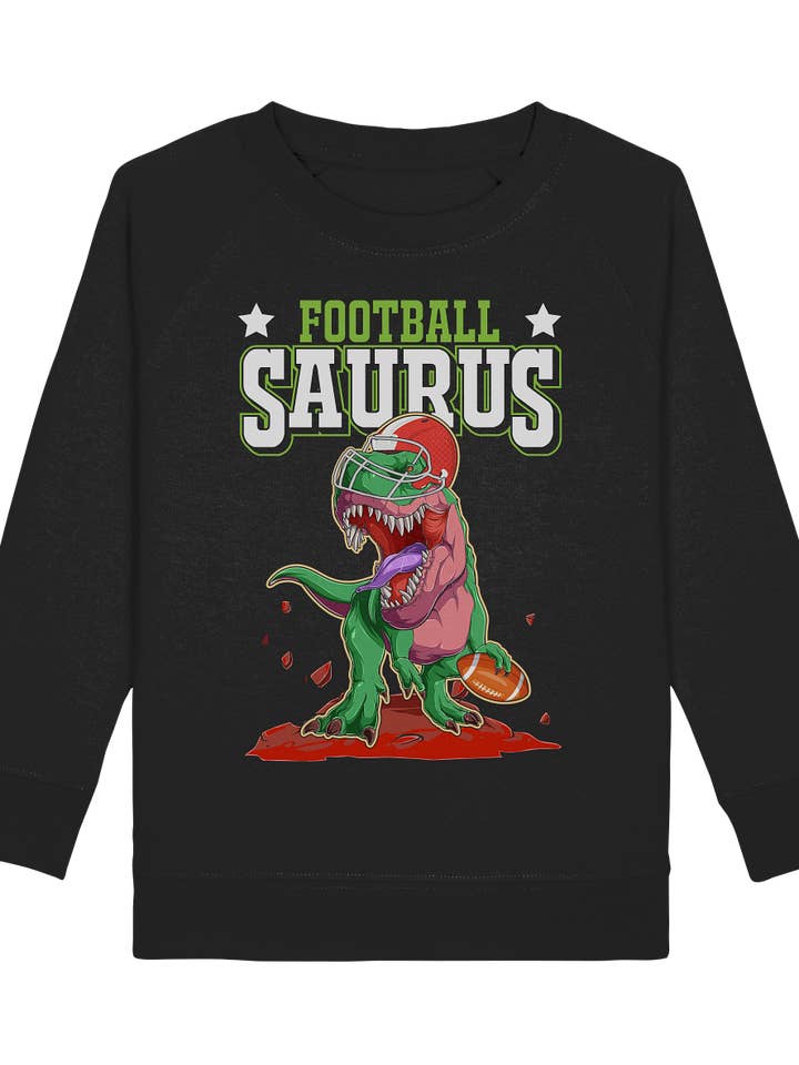 Dinosaurier Football Dino Kinder Sweatshirt für den Großhandel von Tigerlino®