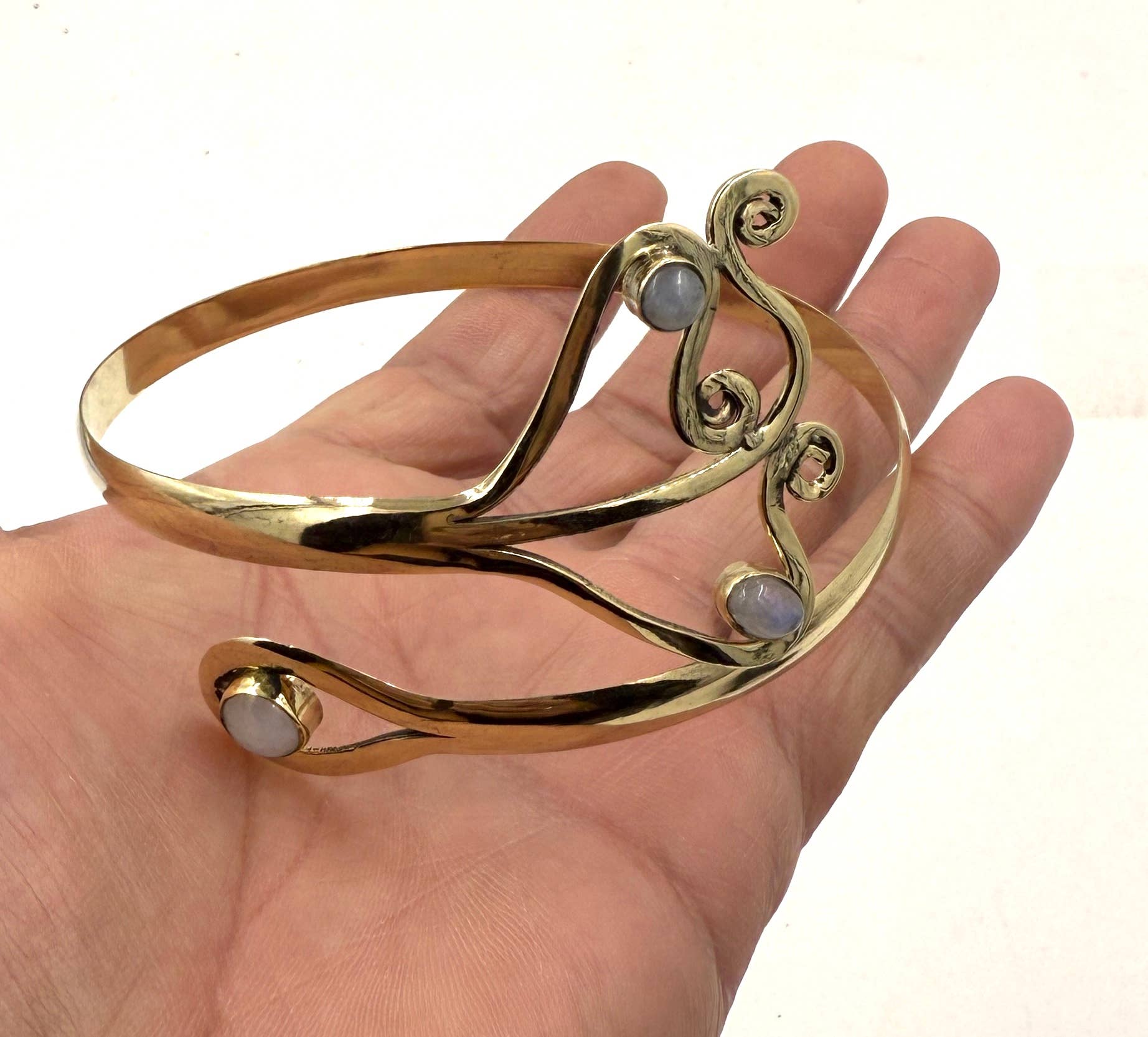 Lungta Imports - Wholesale Cuff Bracelet - Handcrafted Arm Cuff Bracelet Armlet Armband With Stones 11