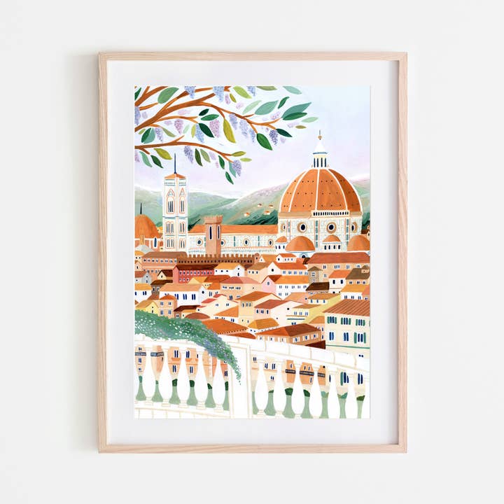 Amber Davenport Art - Wholesale Art Print - Florence, Italy Travel Art Print - Unframed