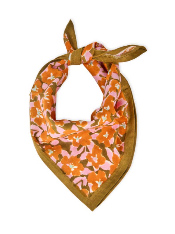 Kinderhalstuch aus bedruckter Baumwolle - Posy für den Großhandel von Bindi Atelier