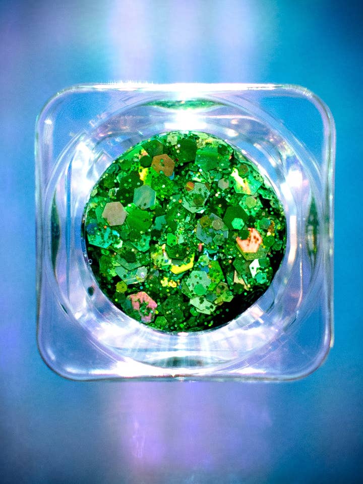 Gel pailleté vert Garden District pour la vente par Glitter Up Nola